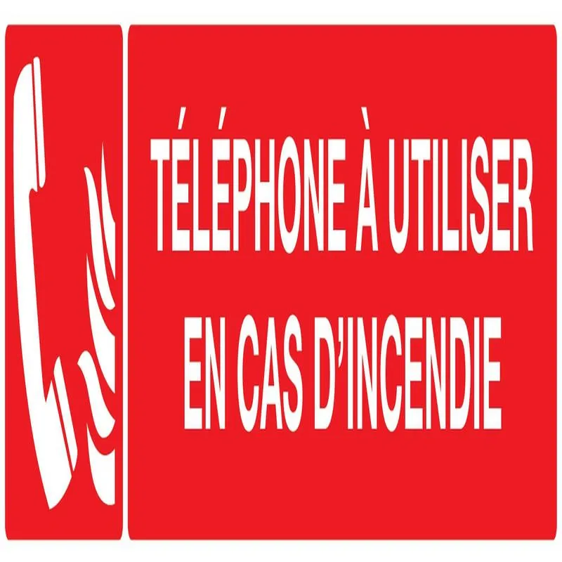 Panneau TELEPHONE A UTILISER EN CAS D' Taliaplast 725126