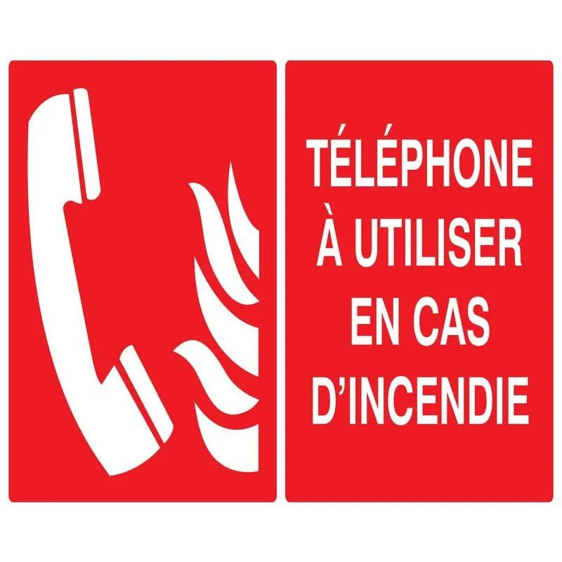 Panneau TELEPHONE A UTILISER EN CAS D' Taliaplast 721126