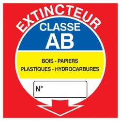 Panneau EXTINCTEUR CLASSE AB NORMASIGN Taliaplast 728115