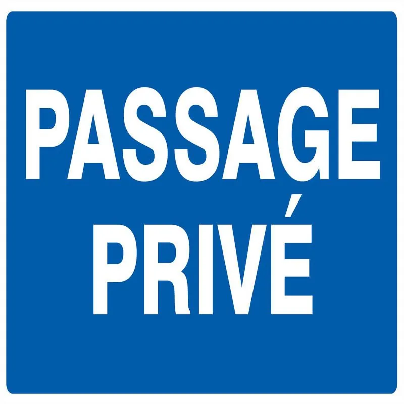 PASSAGE PRIVE 330x200mm Taliaplast 721635