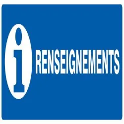 RENSEIGNEMENTS 330x120mm Taliaplast 726626
