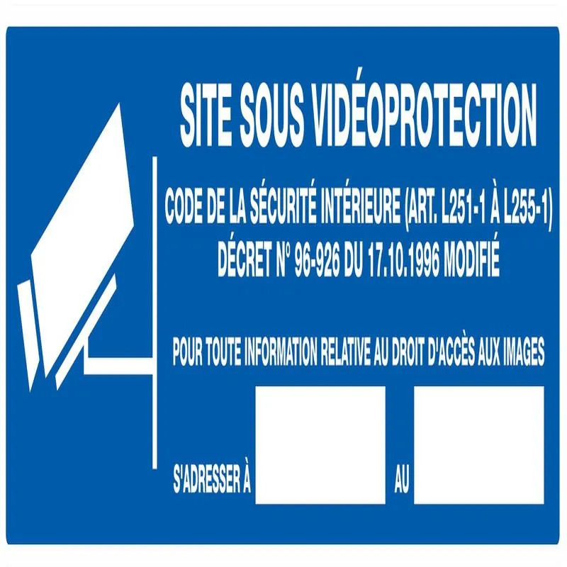 SITE SOUS VIDEOPROTECTION 200x Taliaplast 720238