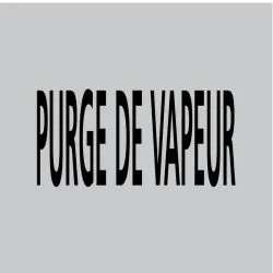Panneau PURGE DE VAPEUR 222X37 MARQUAG Taliaplast 731203