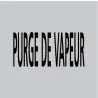 Panneau PURGE DE VAPEUR 222X37 MARQUAG Taliaplast 731203