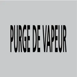 Panneau PURGE DE VAPEUR 312X52 MARQUAG Taliaplast 730203