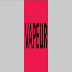 Panneau VAPEUR 312X52 MARQUAGE TUYAUTE Taliaplast 730204