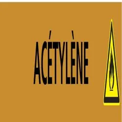 Panneau ACETYLENE 156X26 MARQUAGE TUYA Taliaplast 732501