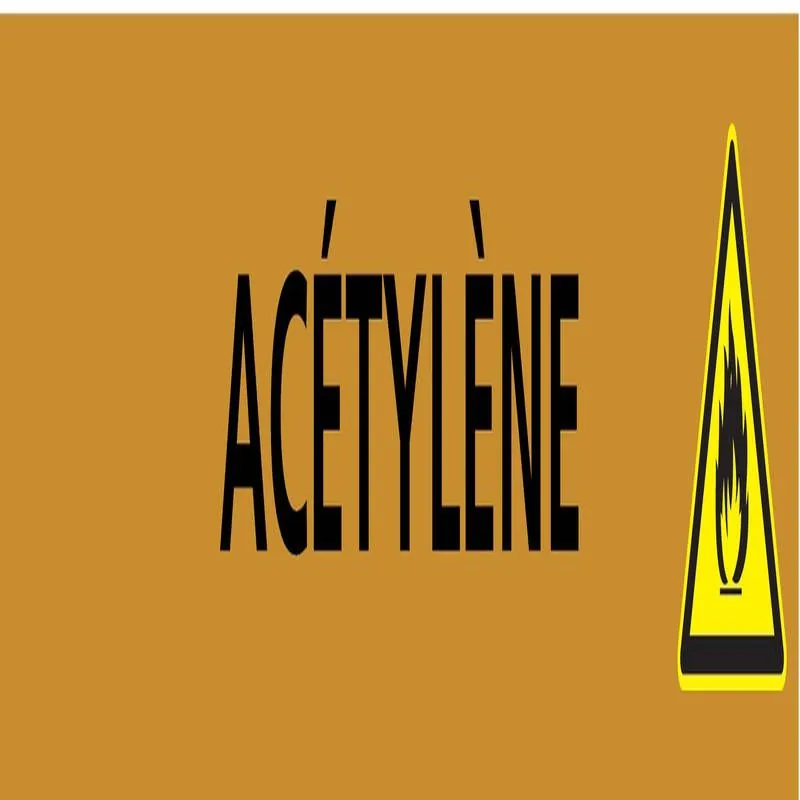 Panneau ACETYLENE 156X26 MARQUAGE TUYA Taliaplast 732501