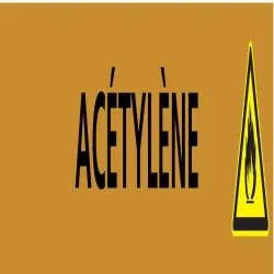 Panneau ACETYLENE 222X37 MARQUAGE TUYA Taliaplast 731501
