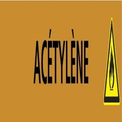 Panneau ACETYLENE 312X52 MARQUAGE TUYA Taliaplast 730501
