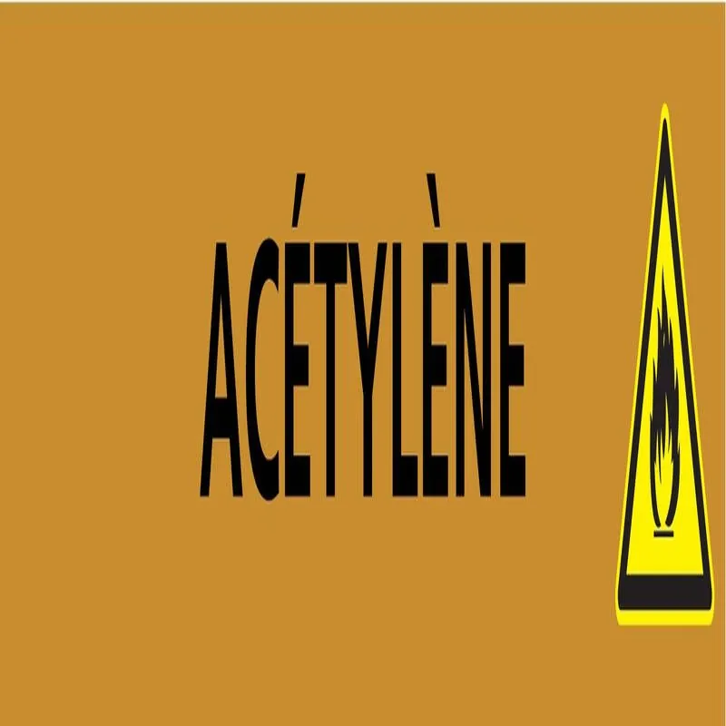 Panneau ACETYLENE 312X52 MARQUAGE TUYA Taliaplast 730501