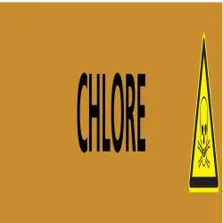 Panneau CHLORE 222X37 MARQUAGE TUYAUTE Taliaplast 731513