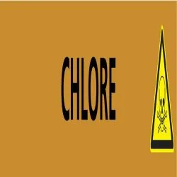 Panneau CHLORE 312X52 MARQUAGE TUYAUTE Taliaplast 730513