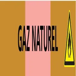 Panneau GAZ NATUREL 222X37 MARQUAGE TU Taliaplast 731527