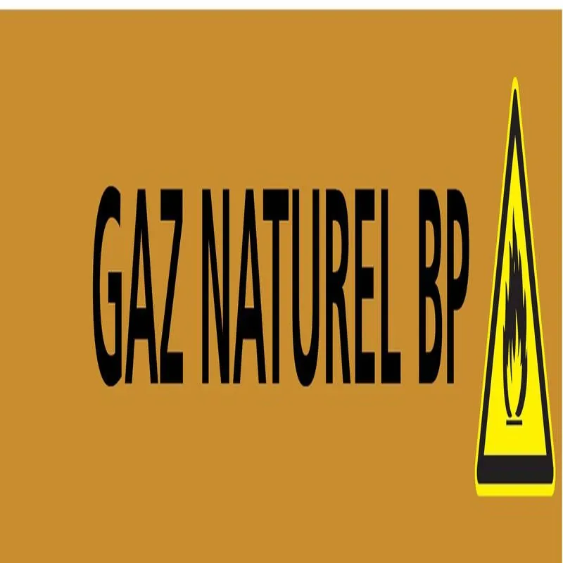 Panneau GAZ NATUREL BP 156X26 MARQUAGE Taliaplast 732528