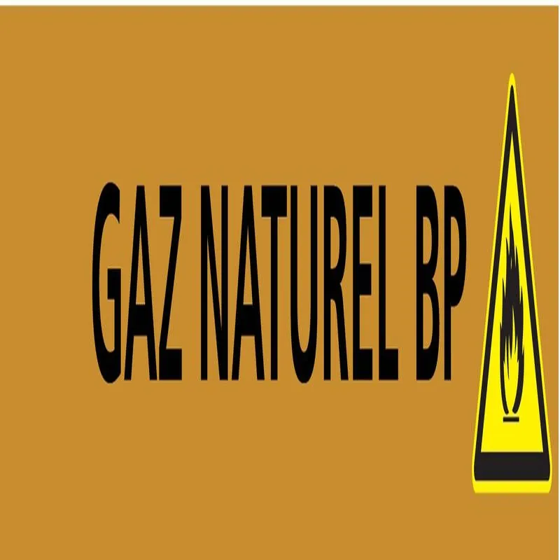 Panneau GAZ NATUREL BP 312X52 MARQUAGE Taliaplast 730528