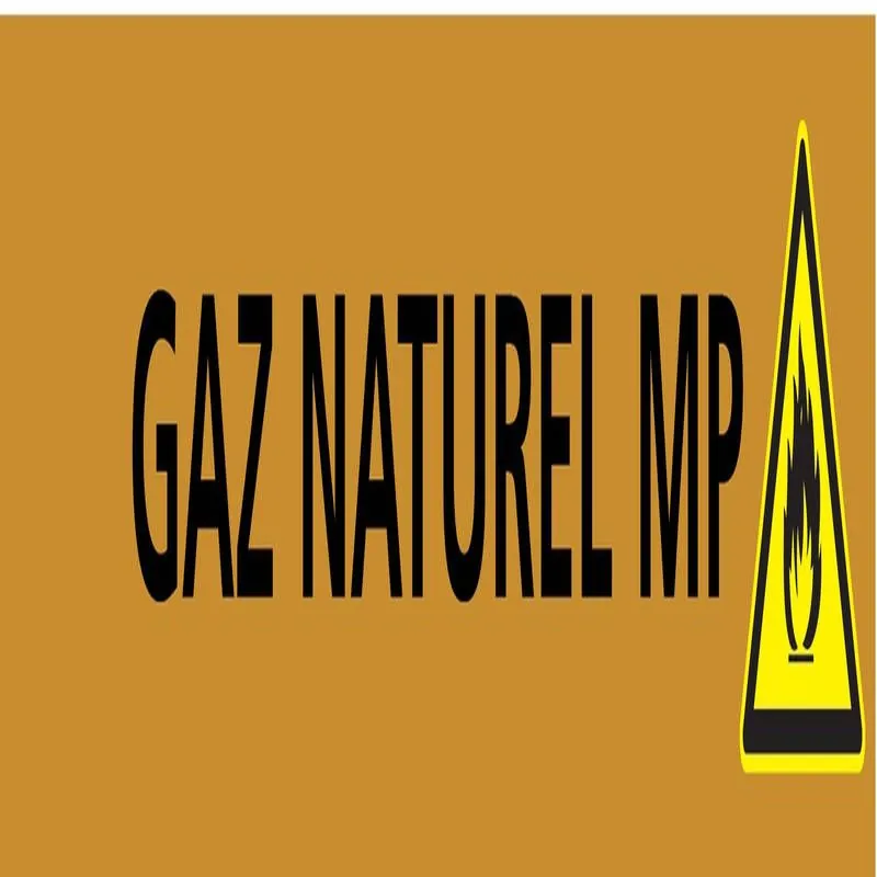 Panneau GAZ NATUREL MP 156X26 MARQUAGE Taliaplast 732529