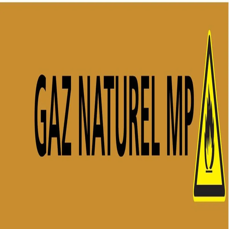 Panneau GAZ NATUREL MP 222X37 MARQUAGE Taliaplast 731529