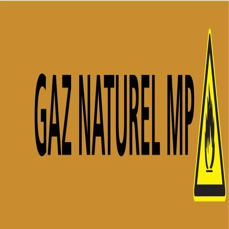 Panneau GAZ NATUREL MP 312X52 MARQUAGE Taliaplast 730529