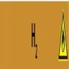 Panneau Hý 156X26 MARQUAGE TUYAUTERIE Taliaplast 732532