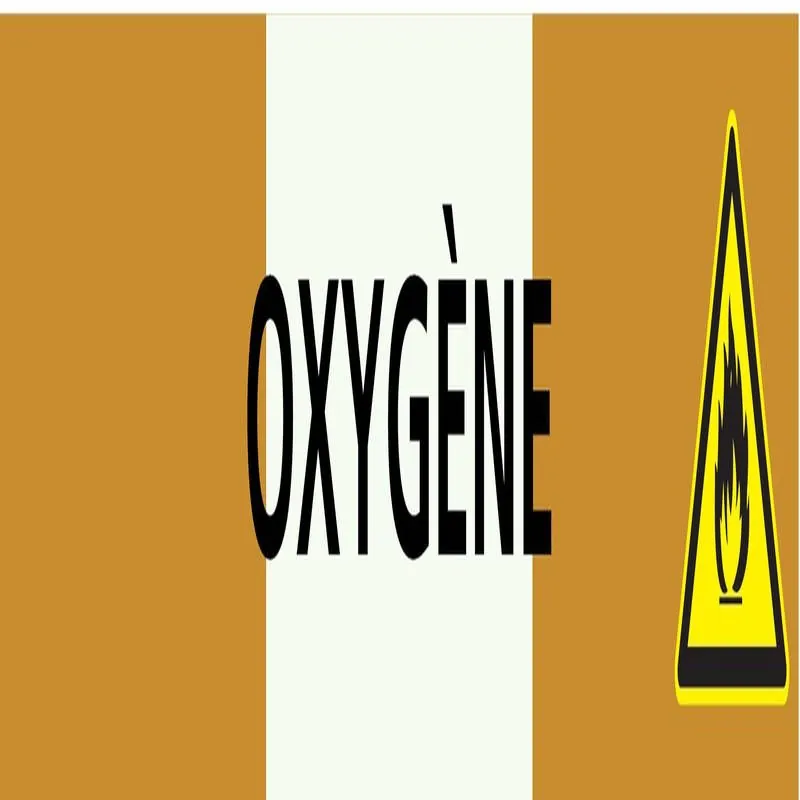Panneau OXYGENE 156X26 MARQUAGE TUYAUT Taliaplast 732541