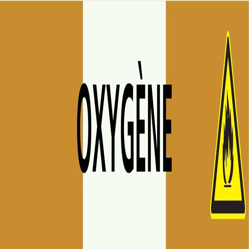 Panneau OXYGENE 312X52 MARQUAGE TUYAUT Taliaplast 730541