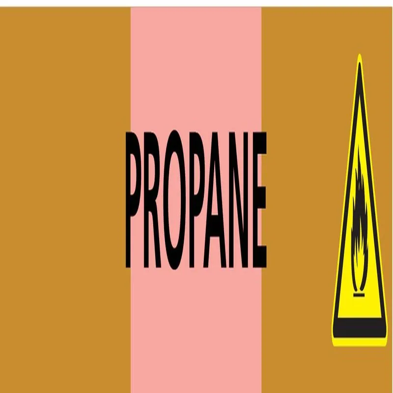 Panneau PROPANE 156X26 MARQUAGE TUYAUT Taliaplast 732543