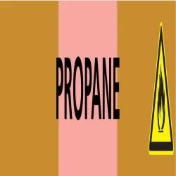 Panneau PROPANE 312X52 MARQUAGE TUYAUT Taliaplast 730543