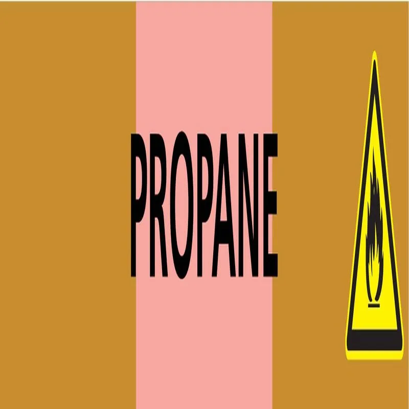 Panneau PROPANE 312X52 MARQUAGE TUYAUT Taliaplast 730543