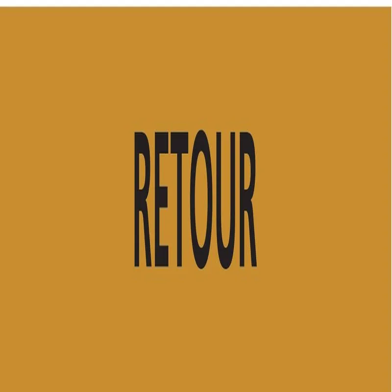 Panneau RETOUR 156X26 MARQUAGE TUYAUTE Taliaplast 732545