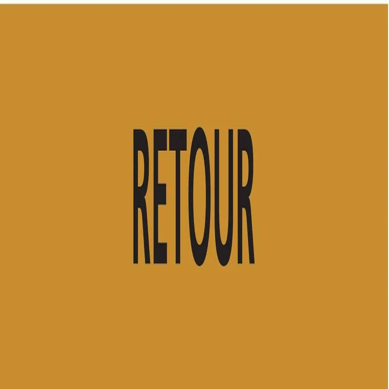 Panneau RETOUR 222X37 MARQUAGE TUYAUTE Taliaplast 731545