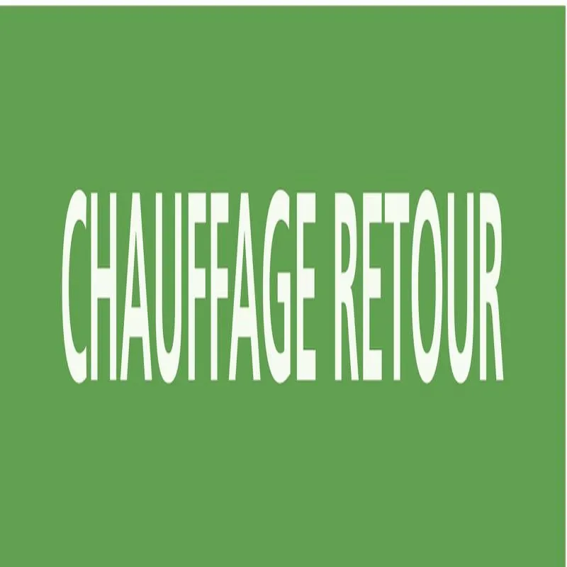 Panneau CHAUFF.RETOUR 222X37 MARQUAGE Taliaplast 731104