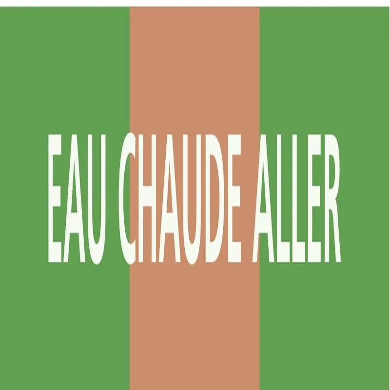 Panneau EAU CHAUDE ALLER 156X26 MARQUA Taliaplast 732123