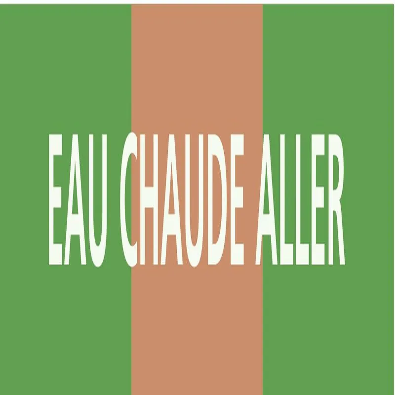 Panneau EAU CHAUDE ALLER 222X37 MARQUA Taliaplast 731123