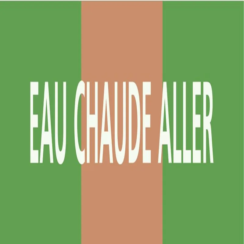 Panneau EAU CHAUDE ALLER 312x52mm (10 Taliaplast 730123