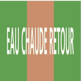 Panneau EAU CHAUDE RETOUR 222X37 MARQU Taliaplast 731126