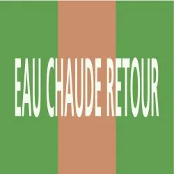 Panneau EAU CHAUDE RETOUR 312x52mm (10 Taliaplast 730126