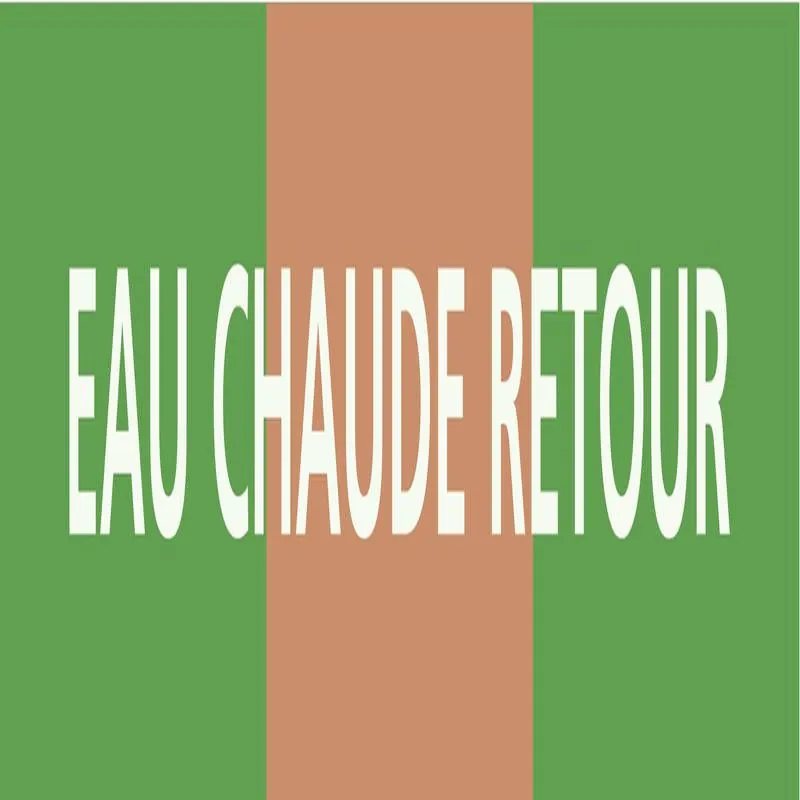 Panneau EAU CHAUDE RETOUR 312x52mm (10 Taliaplast 730126