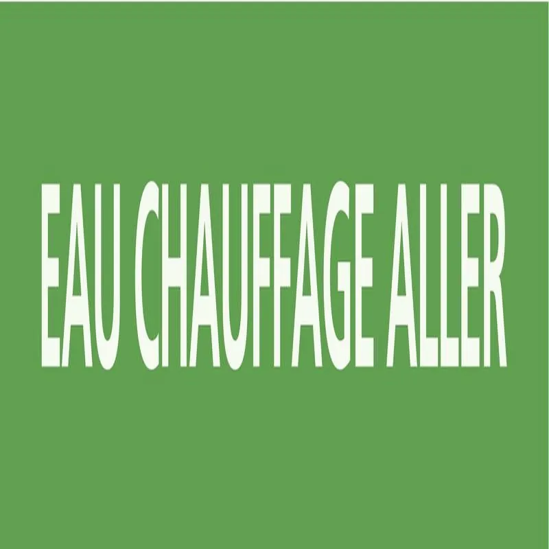 Panneau EAU CHAUFFAGE ALLER 312x52mm ( Taliaplast 730136