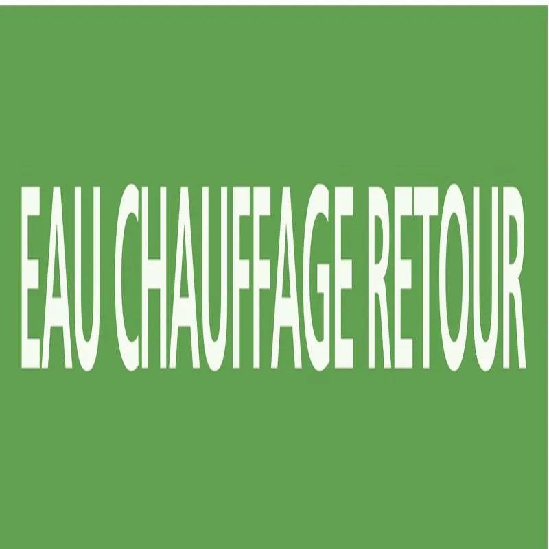 Panneau EAU CHAUFFAGE RETOUR 222x37mm Taliaplast 731138