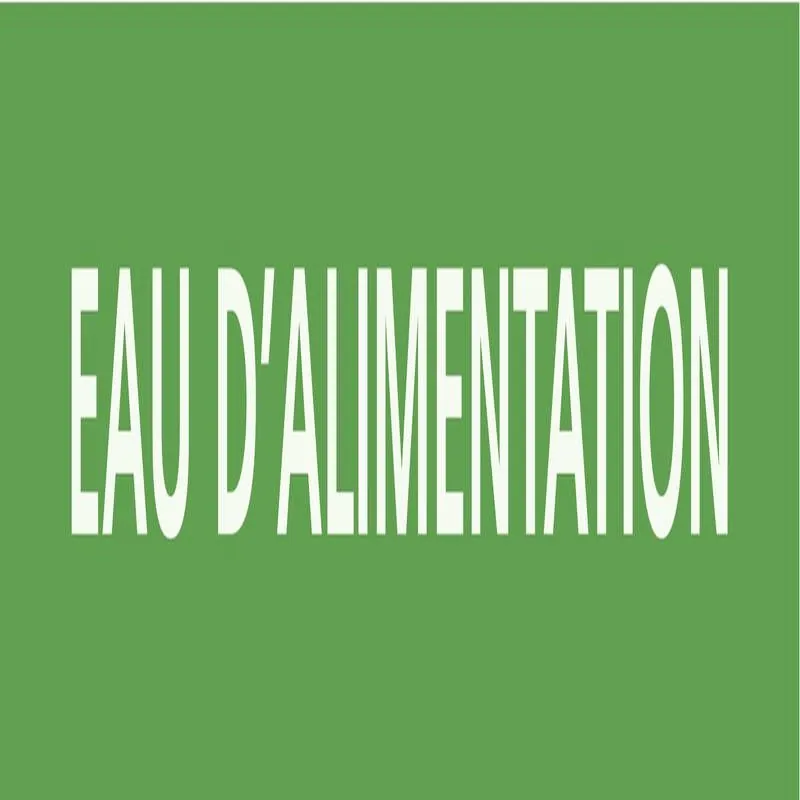 Panneau EAU D’ALIMENTATION 312x52mm (1 Taliaplast 730135