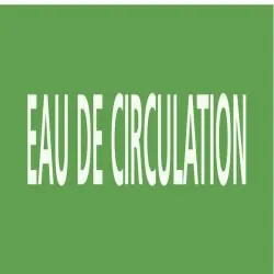 Panneau EAU DE CIRCULATION 156x26mm (2 Taliaplast 732140