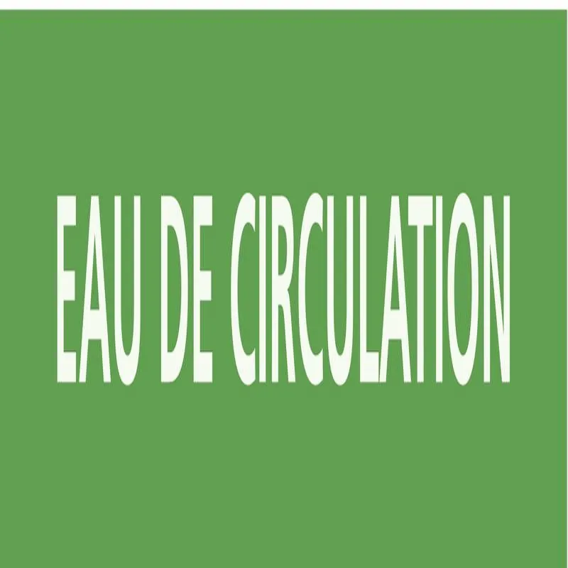 Panneau EAU DE CIRCULATION 156x26mm (2 Taliaplast 732140