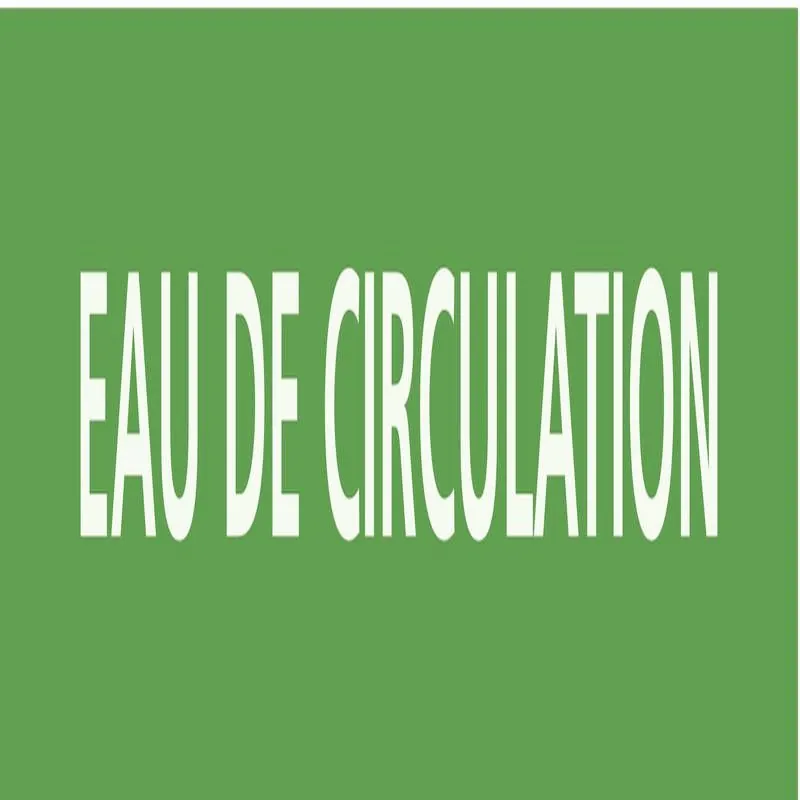 Panneau EAU DE CIRCULATION 222x37mm (2 Taliaplast 731140