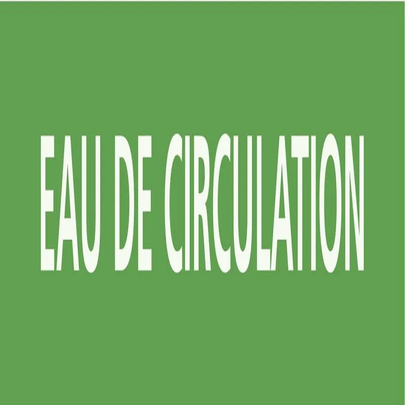 Panneau EAU DE CIRCULATION 312x52mm (1 Taliaplast 730140