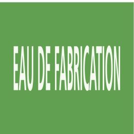 Panneau EAU DE FABRICATION 156x26mm (2 Taliaplast 732142