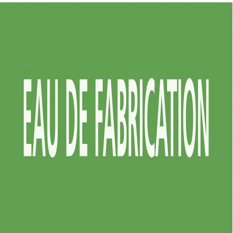 Panneau EAU DE FABRICATION 222x37mm (2 Taliaplast 731142