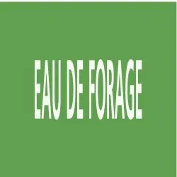 Panneau EAU DE FORAGE 222x37mm (20 ADH Taliaplast 731143
