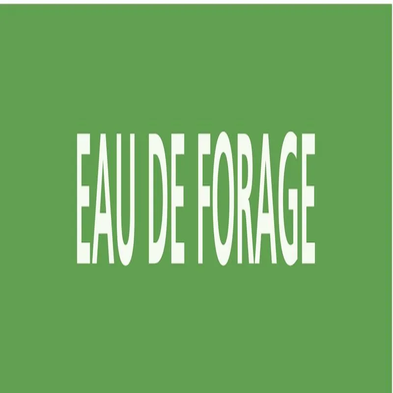 Panneau EAU DE FORAGE 222x37mm (20 ADH Taliaplast 731143