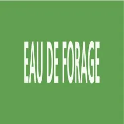 Panneau EAU DE FORAGE 312X52 MARQUAGE Taliaplast 730143